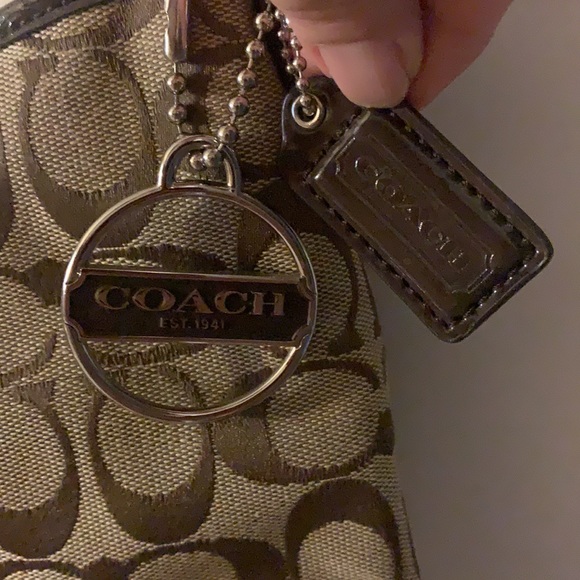 Brown Signature Coach Purse - Picture 3 of 14